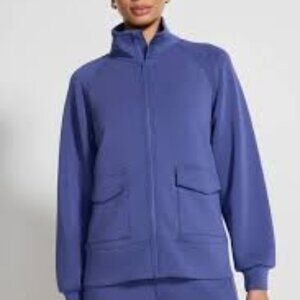 Mondetta Soft Luxe GRS Certified Recycled Poly Full Zip Top, Women's XS